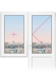 Балконный блок Rehau Grazio 1700x2100 - фото - 1